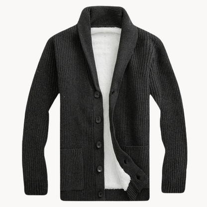 Women's Fleece Shawl Collar Cardigan 3