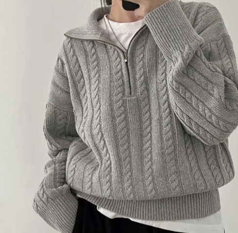 Women's Half Zip Pullover Sweater 1