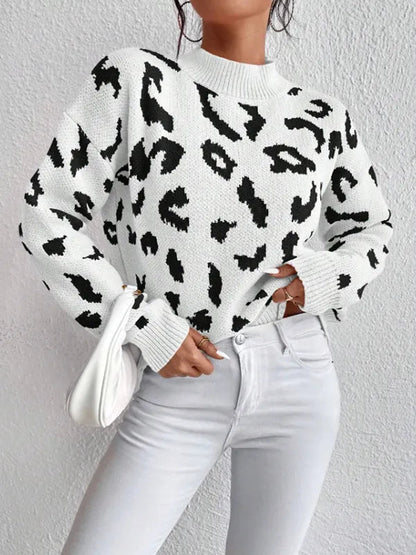 Women's Leopard Print Sweater 0