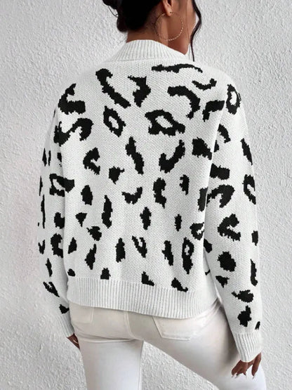Women's Leopard Print Sweater 1