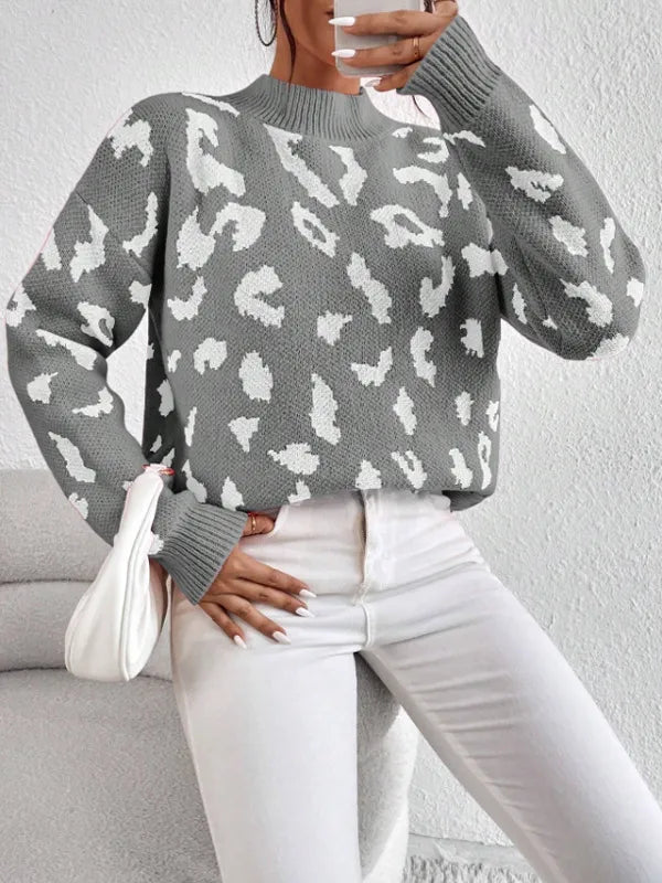 Women's Leopard Print Sweater 2