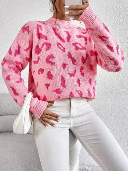 Women's Leopard Print Sweater 8