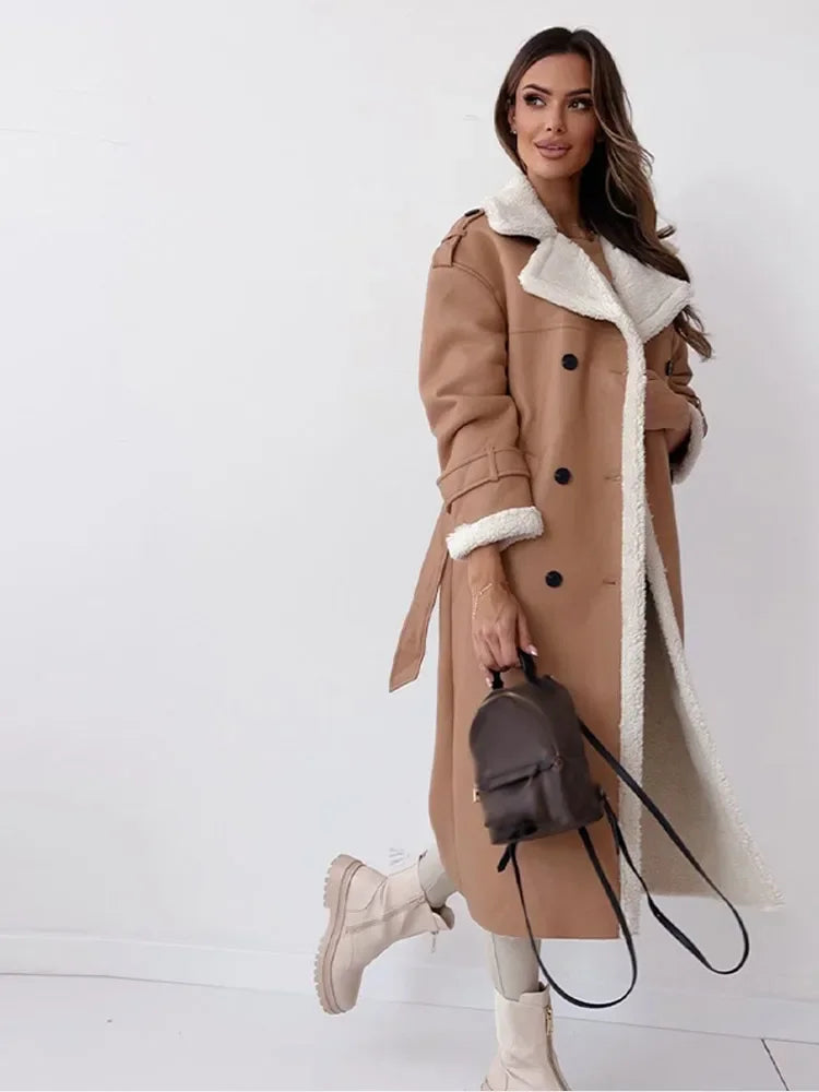 Women's Long Elegant Winter Coat 4