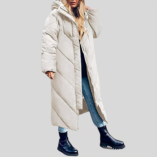 Women's Long Puffer Coat - Winter Coats for Women