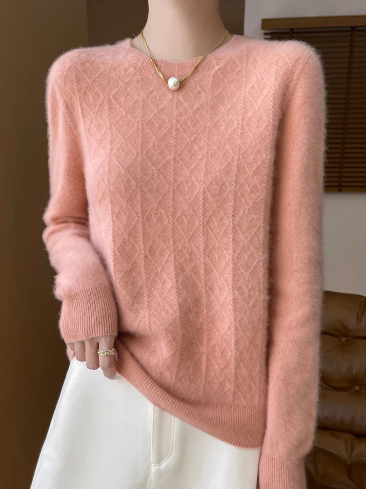 Women's Merino Wool Long Sleeve Sweater 5