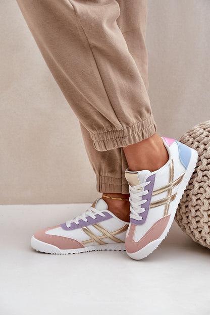 Women's Mesh Eco-Leather Low Sneakers 8
