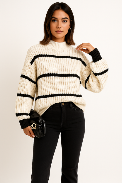 Women's Oversized Chunky Knit Sweater 0