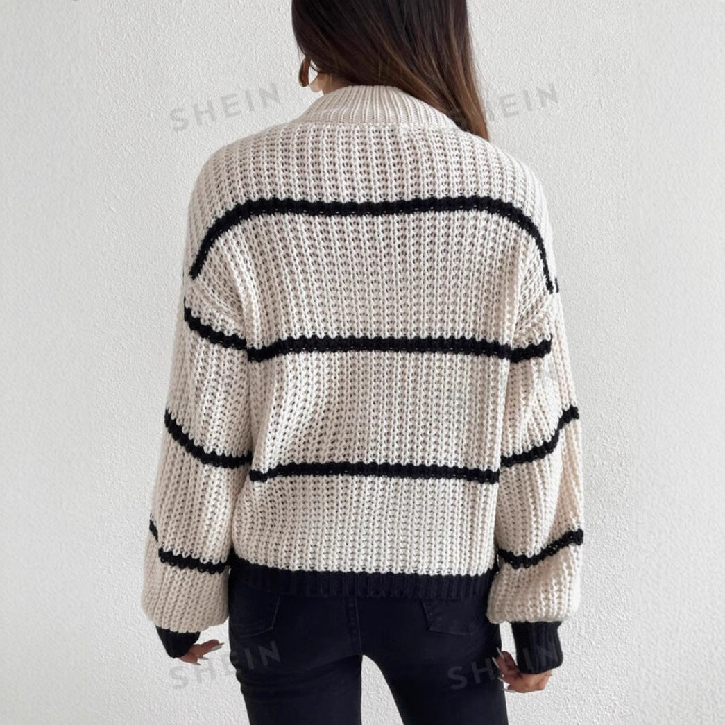 Women's Oversized Chunky Knit Sweater 4
