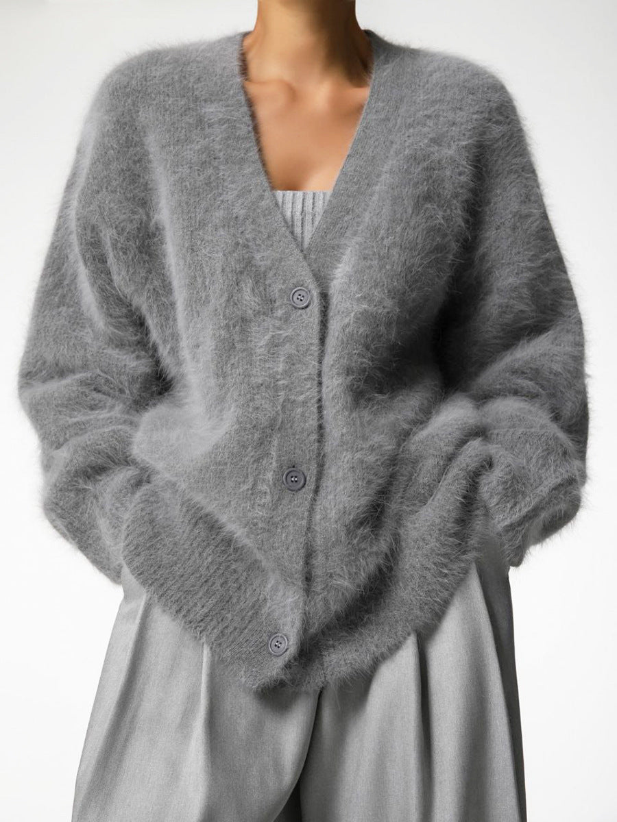Women's Oversized Faux Cashmere Cardigan 13