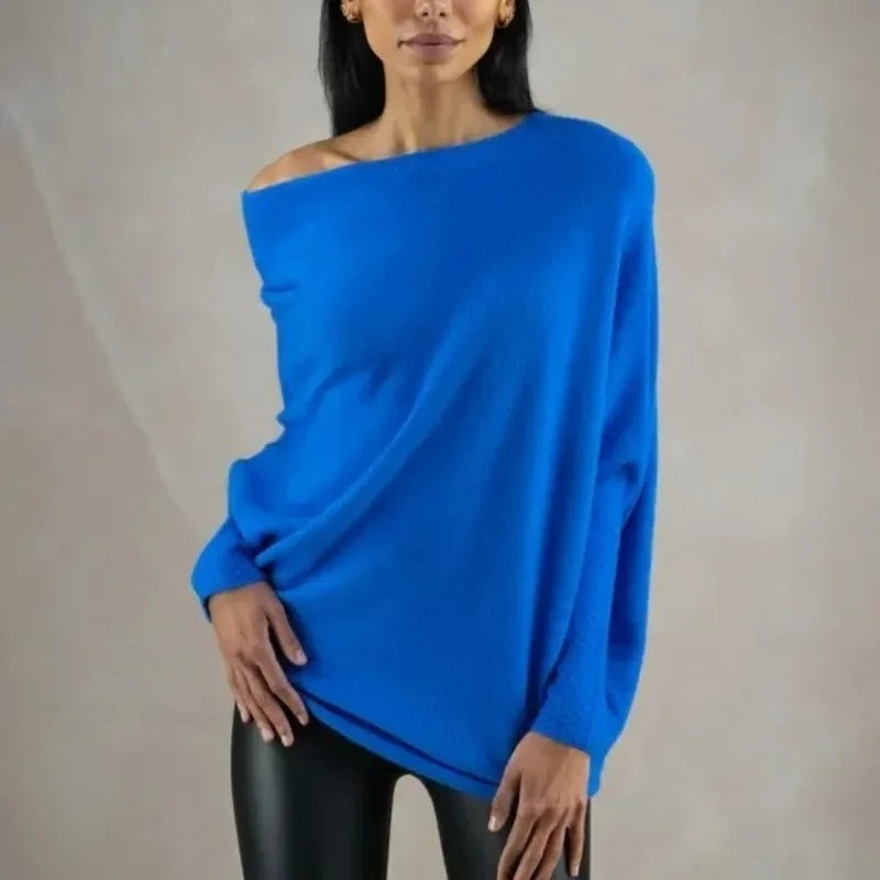 Women's Oversized Off Shoulder Sweater 11