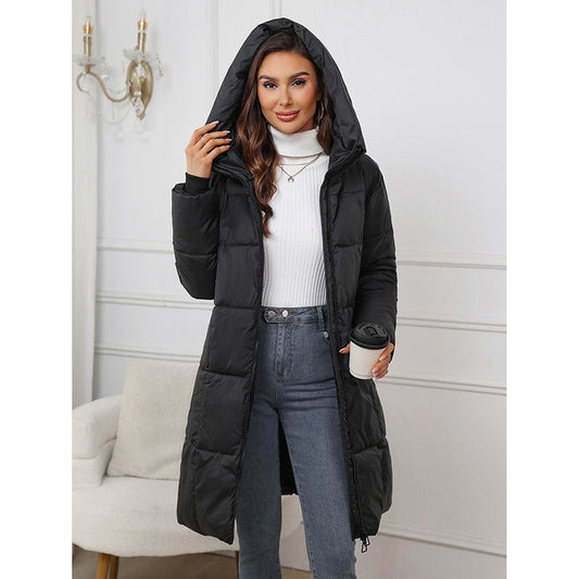 Women's Quilted Hooded Coat 0