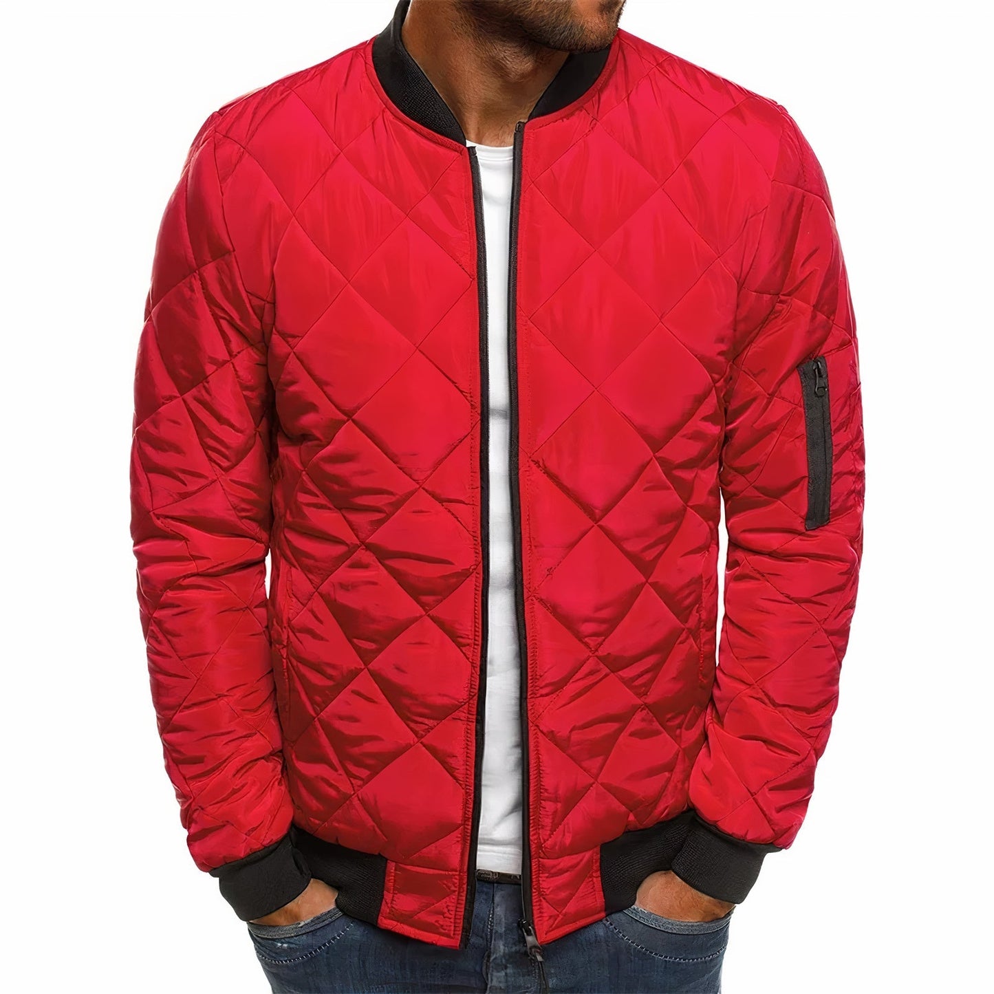 Men's Quilted Jacket for Spring