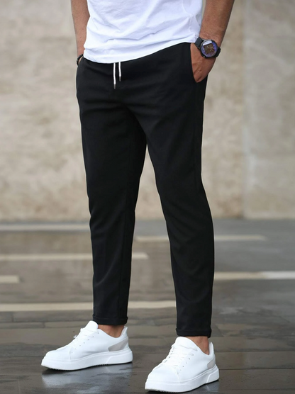 Women's Stretch Trousers - Premium Comfort Black Pants