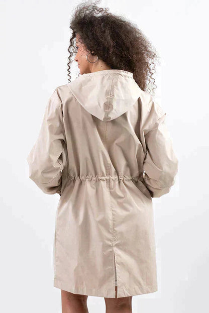 Women's Waterproof Jacket with Hood and Buttons 3