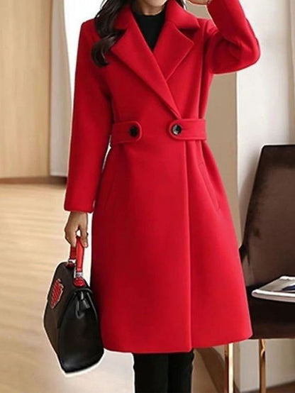 Women's Woolen Belted Winter Coat 4