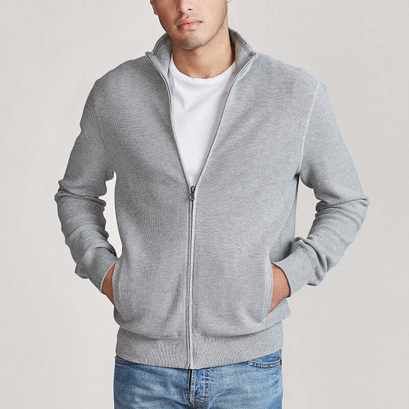 Women's Zippered Cardigan for Casual and Semi-Formal Wear 2