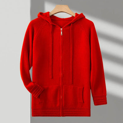 Women's Zippered Hoodie Sweatshirt for Casual Comfort 5