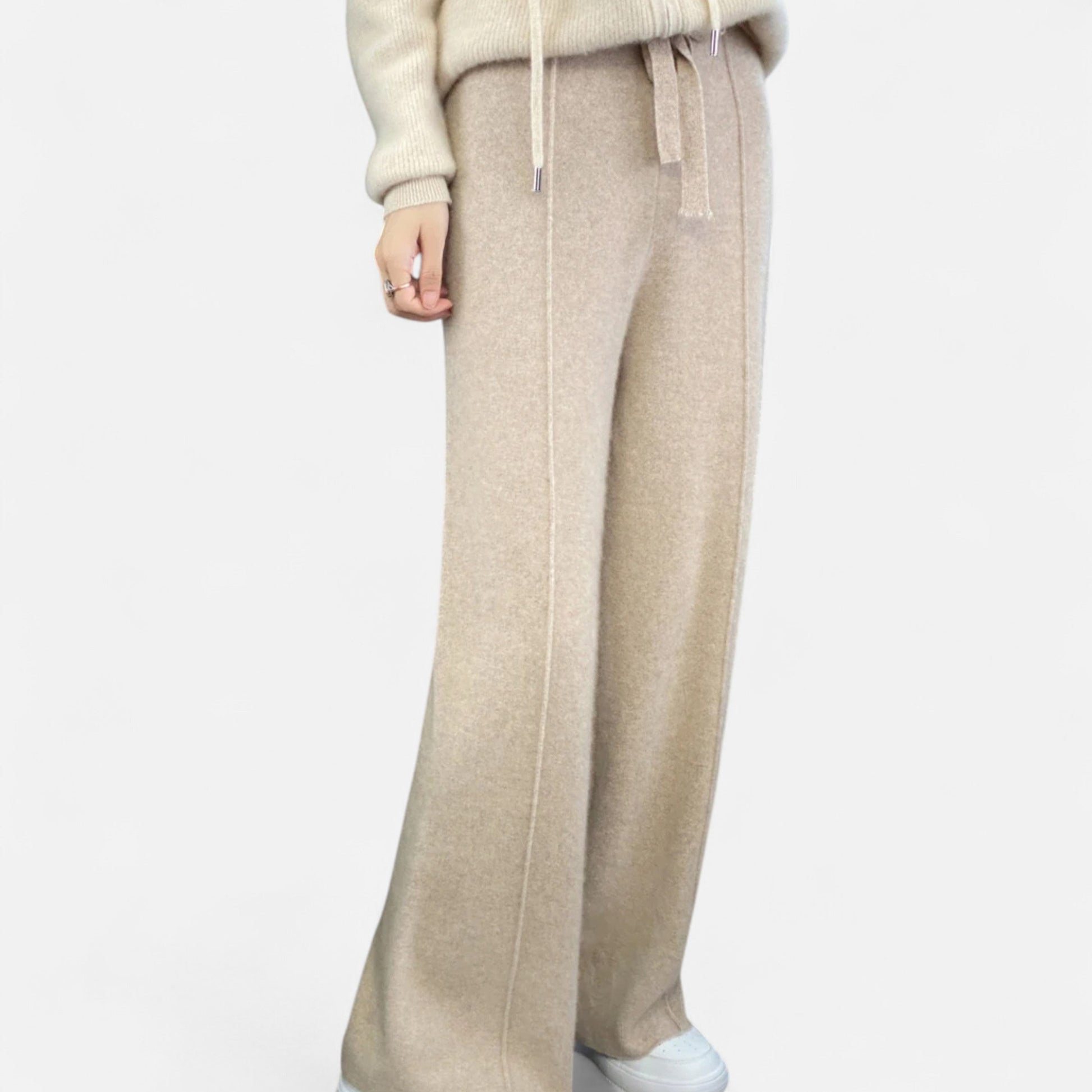 Women's Wool Wide Leg Trousers