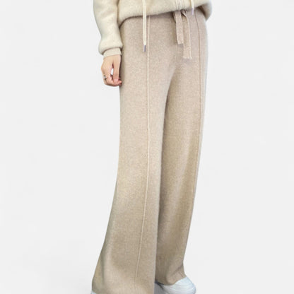 Women's Wool Wide Leg Trousers